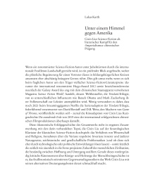 Unter einem Himmel gegen Amerika