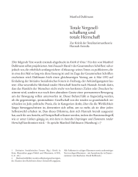 Totale Vergesellschaftung und totale Herrschaft