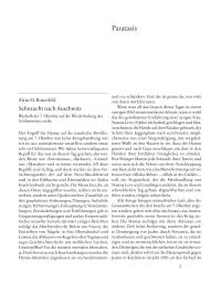 Sehnsucht nach Auschwitz