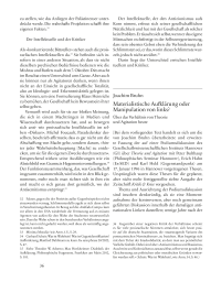 Materialistische Aufklärung oder Manipulation von links?