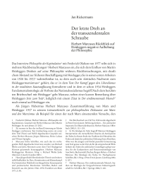 Der letzte Dreh an der transzendentalen Schraube