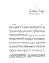 Georg Lukács, der erste marxistische Theologe