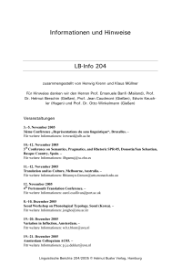 Informationen und Hinweise