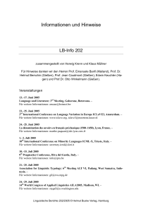 Informationen und Hinweise