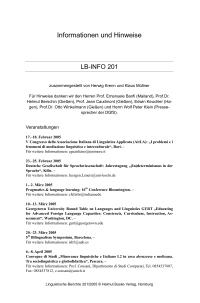 Informationen und Hinweise