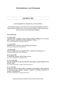 Informationen und Hinweise