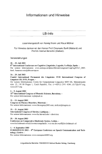 Informationen und Hinweise