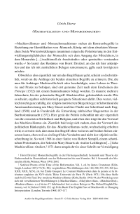 ›Machiavellisten‹ und ›Monarchomachen‹