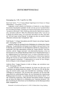 Zeitschriftenschau
