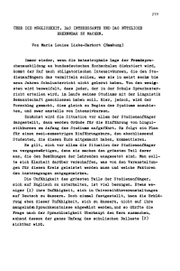Über die Möglichkeit, das Interessante und das Nützliche erkennbar zu machen