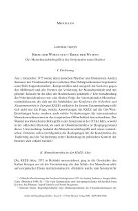 Krieg der Worte statt Krieg der Waffen