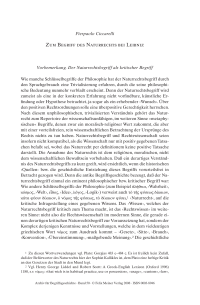 Zum Begriff des Naturrechts bei Leibniz