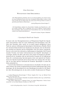 Wittgenstein über Sprachspiele