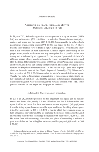 Aristotle on Space, Form, and Matter (Physics IV:2, 209 b 17–32)