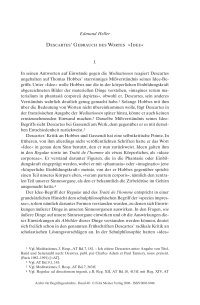 Descartes’ Gebrauch des Wortes »Idee«