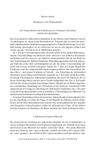Schönes und Erhabenes