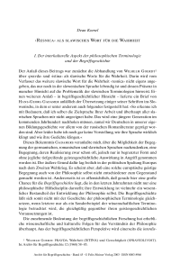 ›Resnica‹ als slawisches Wort für die Wahrheit