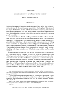 Selbstbestimmung und Selbstentzogenheit