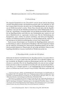Begriffsgeschichte und/als Politikwissenschaft