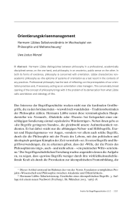 Orientierungskrisenmanagement