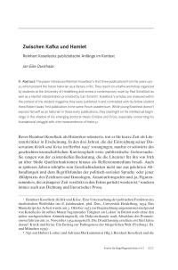 Zwischen Kafka und Hamlet