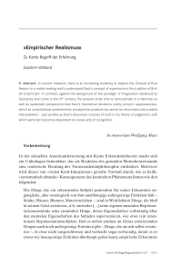 »Empirischer Realismus«