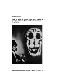 „Es ist der Geist, der sich den Körper baut.” Aspekte der sprachlichen Konstruktion geschlechtsspezifischer Körperlichkeit