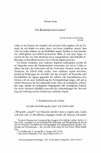 Die Zeitlichkeit des Leidens