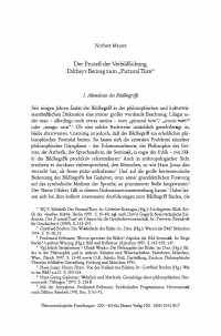 Der Prozeß der Verbildlichung. Diltheys Beitrag zum "Pictural Turn"