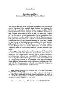 Perspektive und Wert