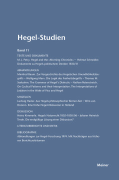 Hegel-Studien Band 11 Hegel-Studien Band 11