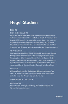 Hegel-Studien Band 12 Hegel-Studien Band 12