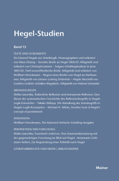Hegel-Studien Band 13 Hegel-Studien Band 13