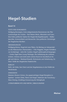 Hegel-Studien Band 14