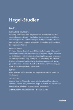 Hegel-Studien Band 14 Hegel-Studien Band 14