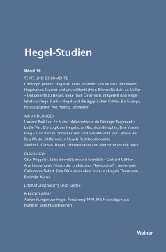 Hegel-Studien Band 16 Hegel-Studien Band 16