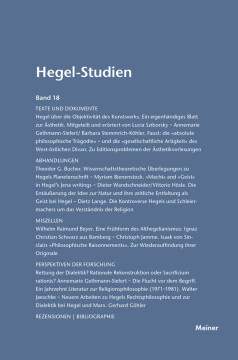 Hegel-Studien Band 18 Hegel-Studien Band 18