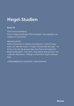 Hegel-Studien Band 29