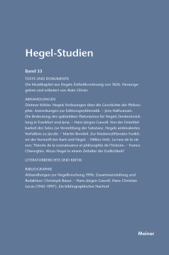 Hegel-Studien Band 33 Hegel-Studien Band 33