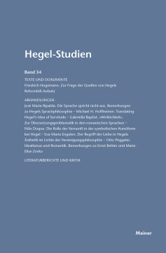 Hegel-Studien Band 34