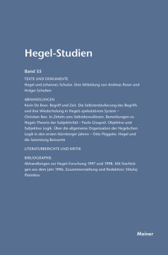 Hegel-Studien Band 35
