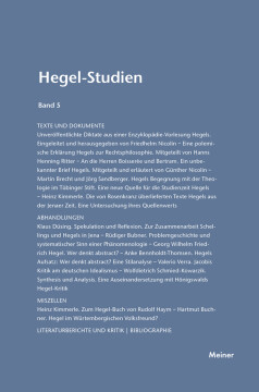 Hegel-Studien Band 5 Hegel-Studien Band 5