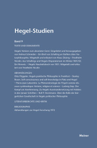 Hegel-Studien Band 9