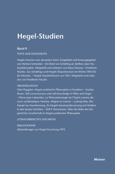 Hegel-Studien Band 9