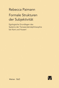 Formale Strukturen der Subjektivität Formale Strukturen der Subjektivität