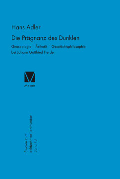Die Prägnanz des Dunklen Die Prägnanz des Dunklen