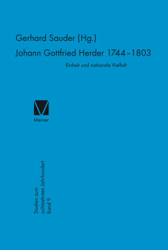 Johann Gottfried Herder (1744–1803)