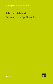Transcendentalphilosophie (1800-1801) Transcendentalphilosophie (1800-1801)