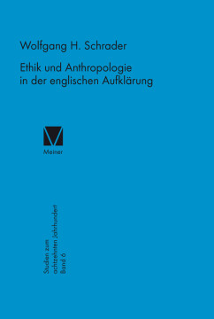 Ethik und Anthropologie in der englischen Aufklärung