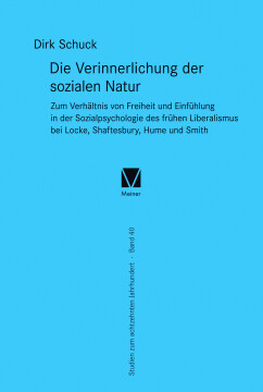 Die Verinnerlichung der sozialen Natur Die Verinnerlichung der sozialen Natur